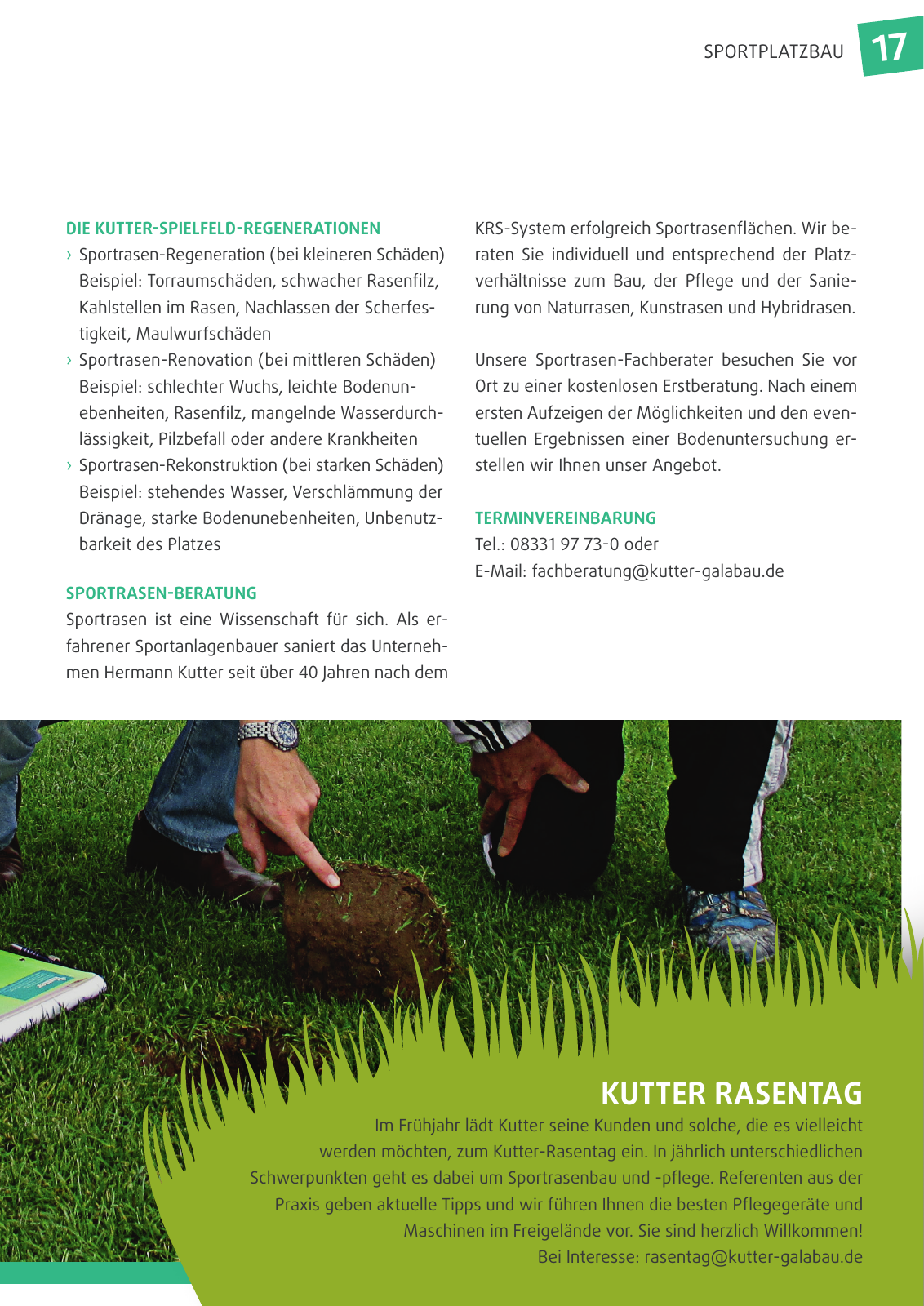 Vorschau Kutter GaLaBau - Unternehmensbroschuere Seite 17