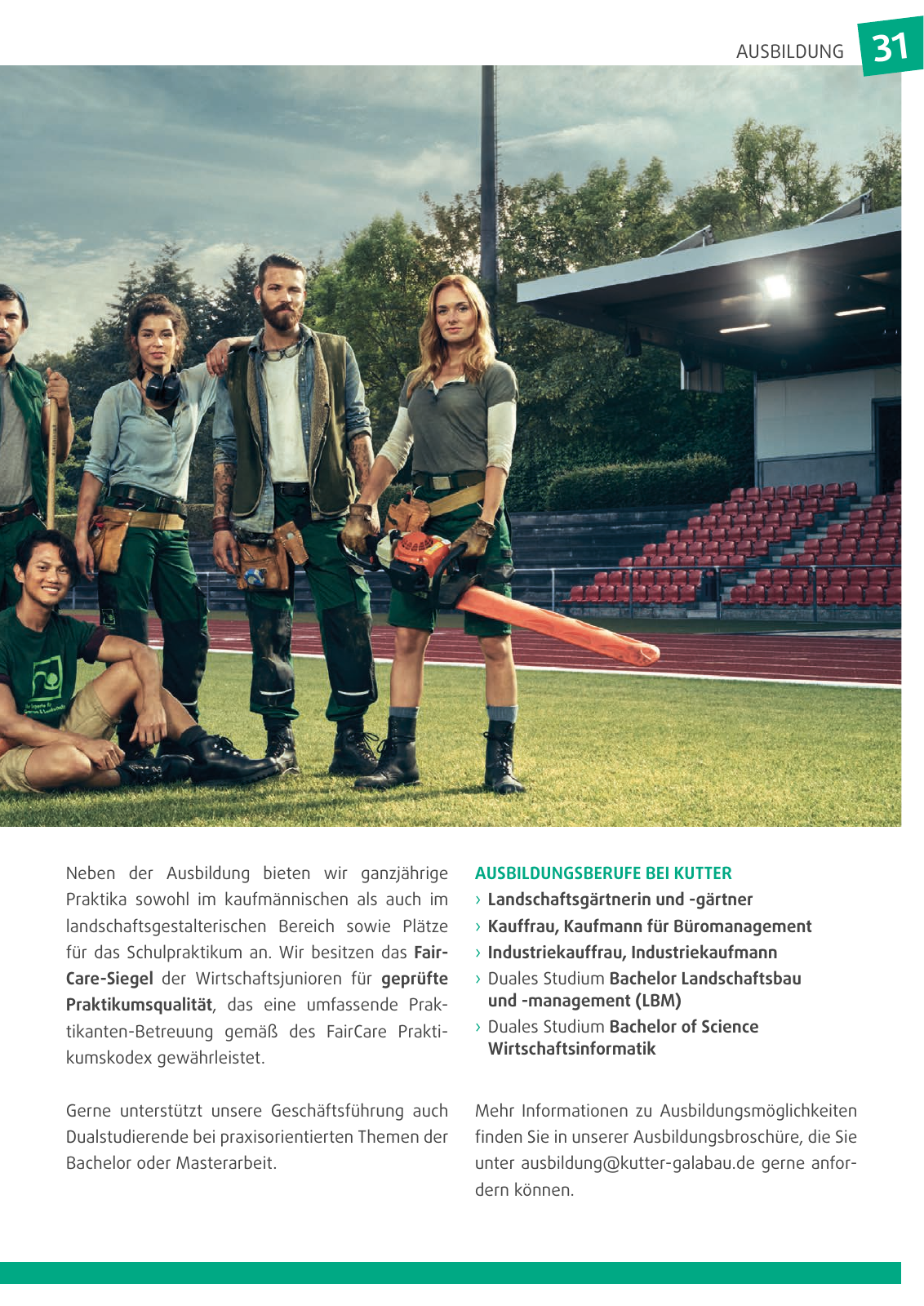 Vorschau Kutter GaLaBau - Unternehmensbroschuere Seite 31